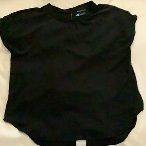 COPY - Trouve size medium black cap sleeve blouse